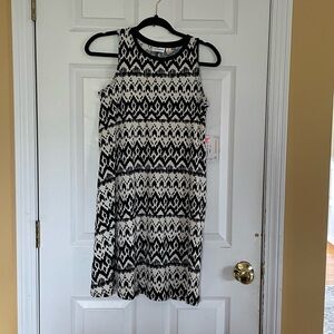 LuLaRoe Black and White Patterned Dress